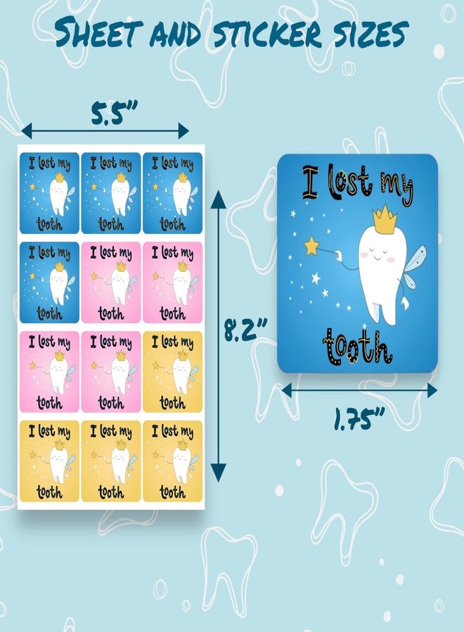 Joyful Artistry I Lost a Tooth Stickers for Kids School - 120 Tooth Fairy Stickers for Kids, Dental Stickers, Classroom Must Haves - Image 4